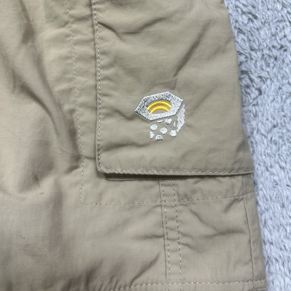 Mountain Hardwear Convertible Pants Mens XL LONG Beige Belted Nylon Outdoor Hike - Picture 4 of 16
